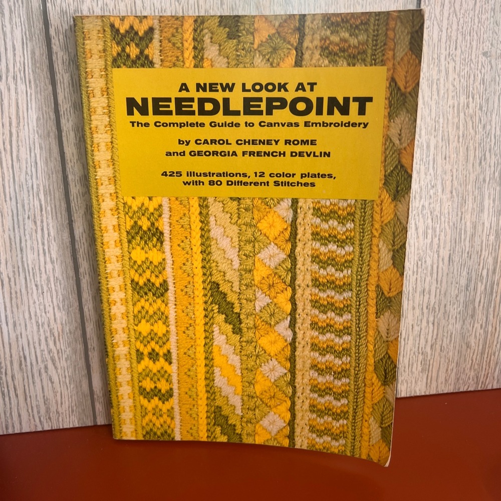 A New Look‎ at Needlepoint Carol Cheney Rome Embroidery Guide 1978 Paperback